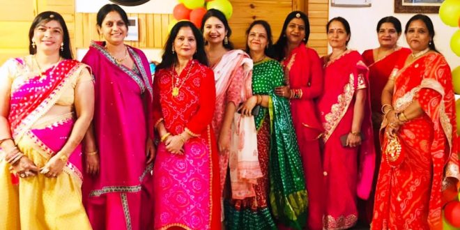 Gangaur festival celebrated by women wearing colorful clothes